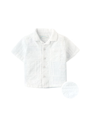 Baby Timothy Embroidered Camp Collar Shirt product photo