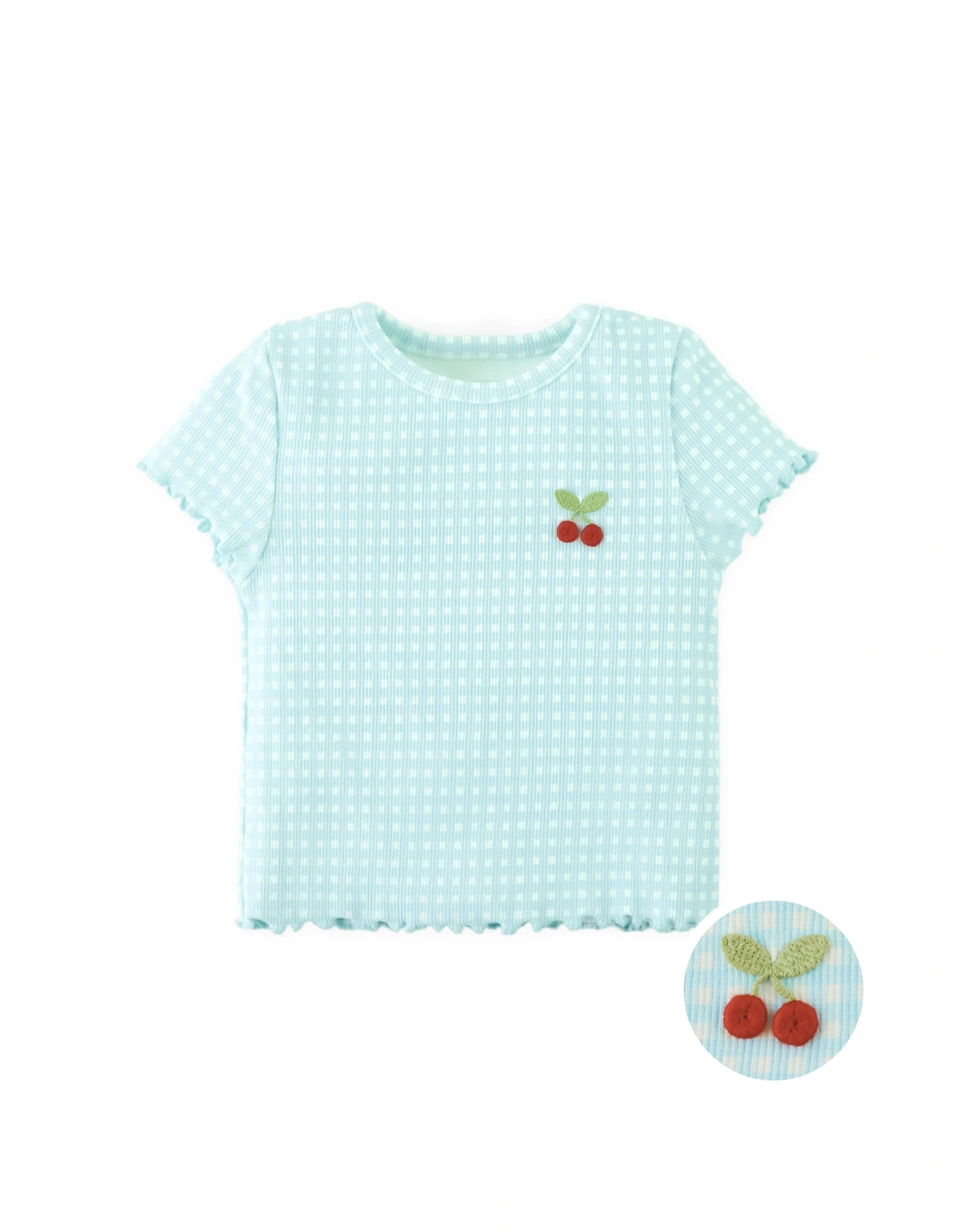 Baby Chiara Blouse with Cherry Appliqué