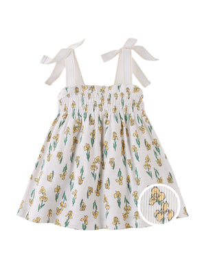 Baby Suzie Jersey Dress with Smocking & Bows product photo