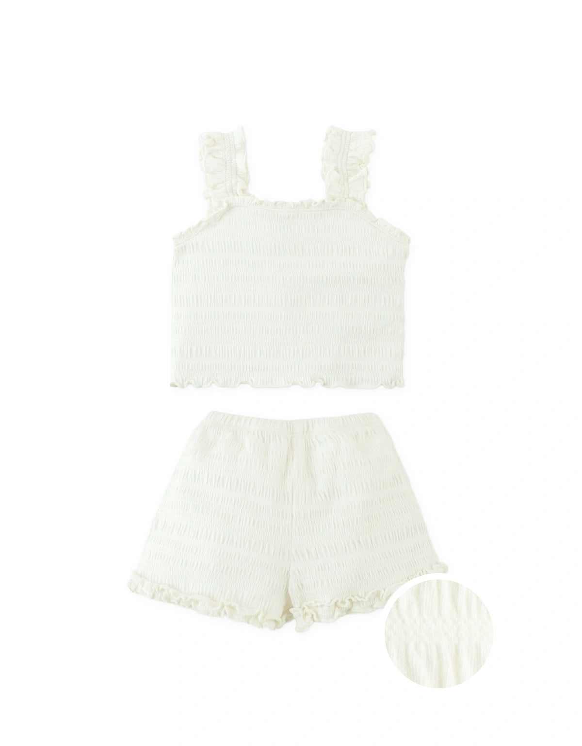 Baby Kathleen Smocked Top and Shorts Set with Ruffle Details