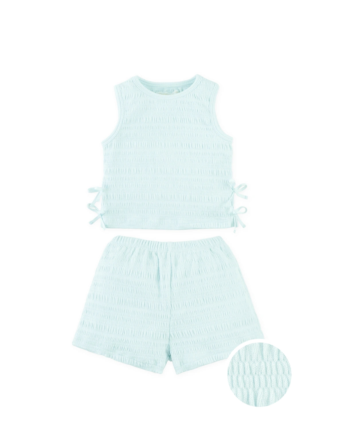 Baby Julie Smocked Blouse and Shorts Set with Ribbon Details