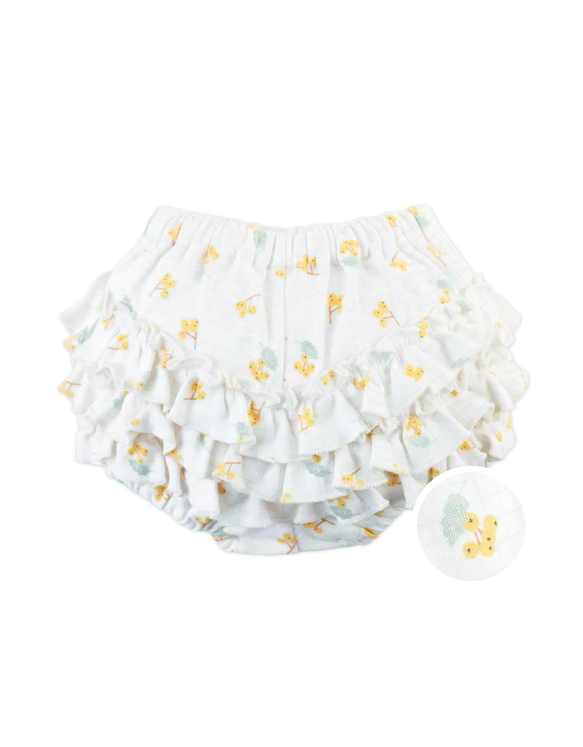 Baby Cecille Tiered-Ruffled Bloomers with All-Over Berries Print