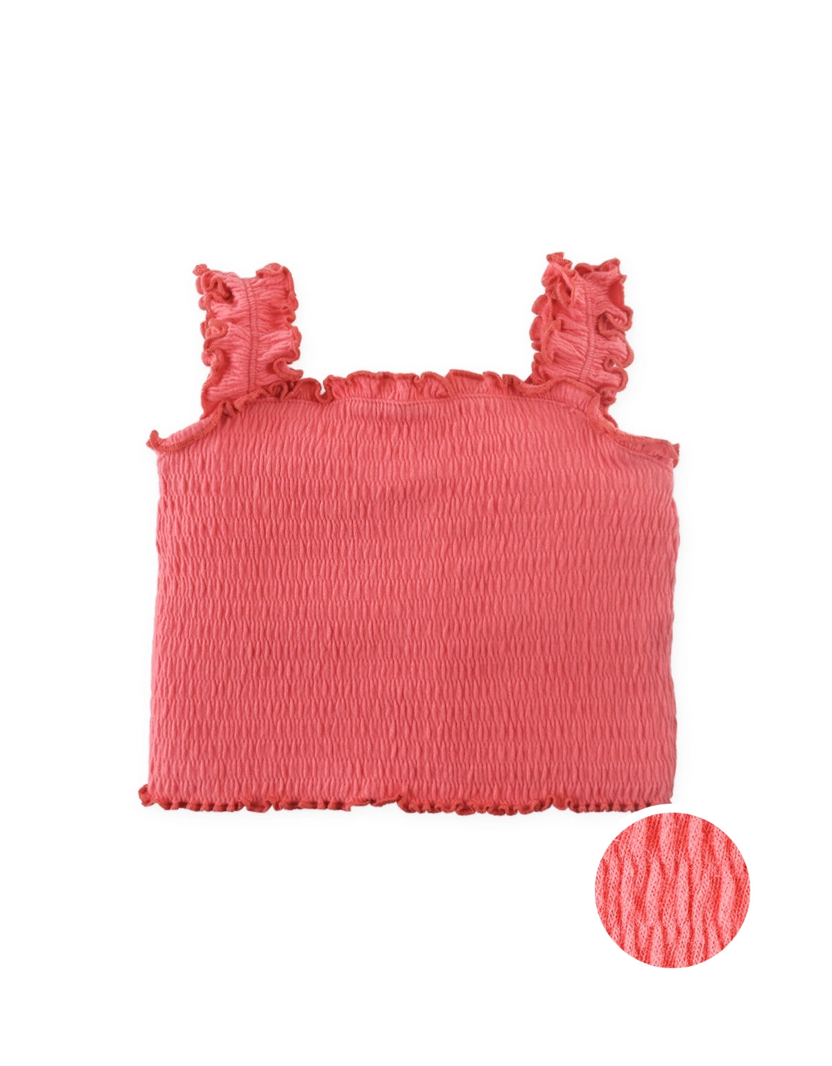 Baby Cresia Smocked Tank Top with Ruffled Straps
