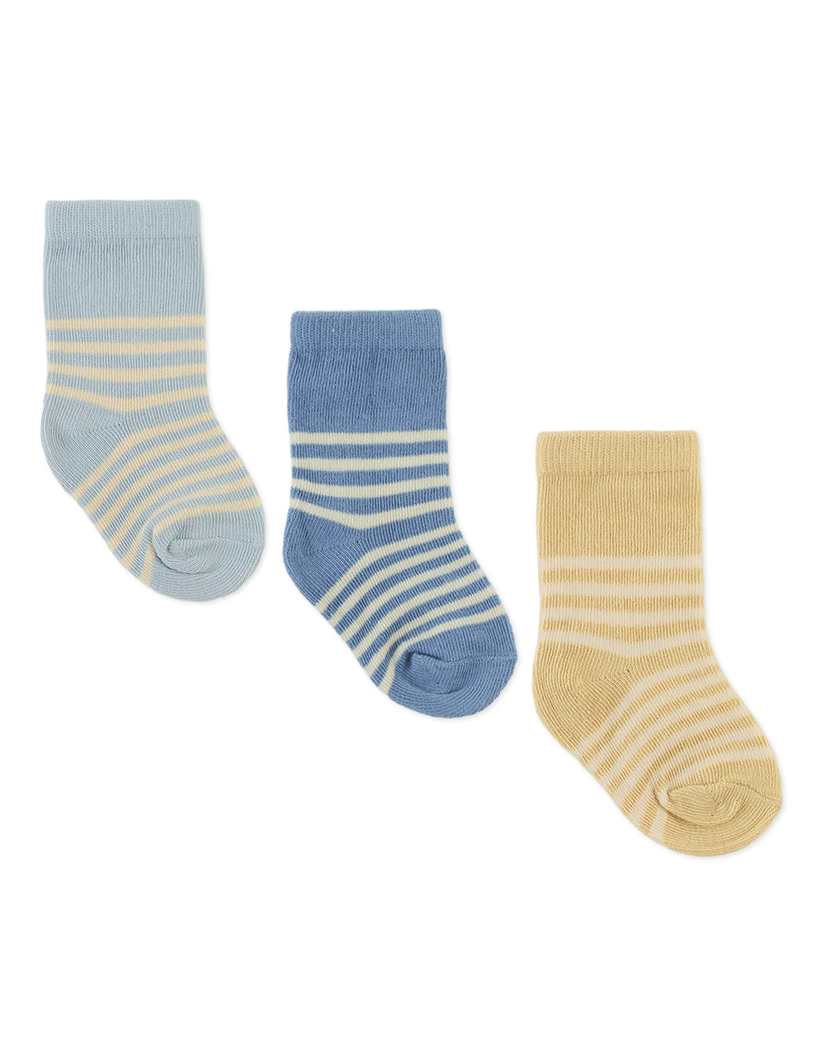 3-Pair Striped Socks