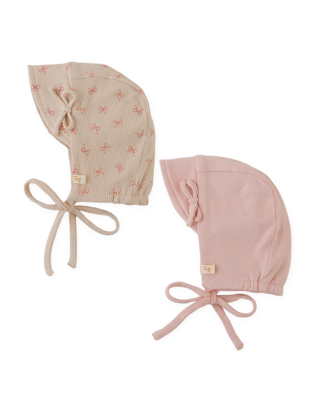 2-Piece Bonnet Set with Side Bow Details