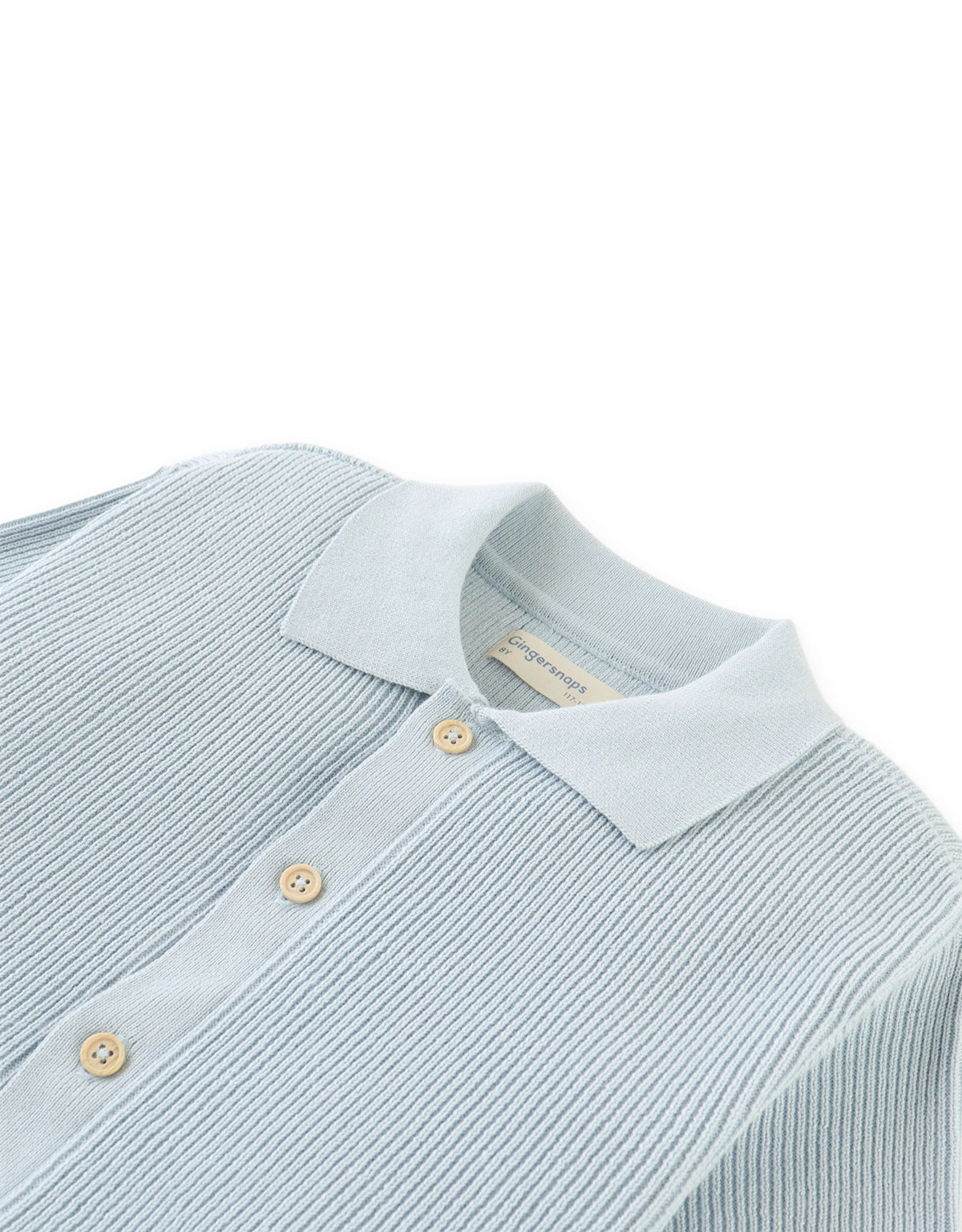 Jae Rib-Knit Button-Up Polo