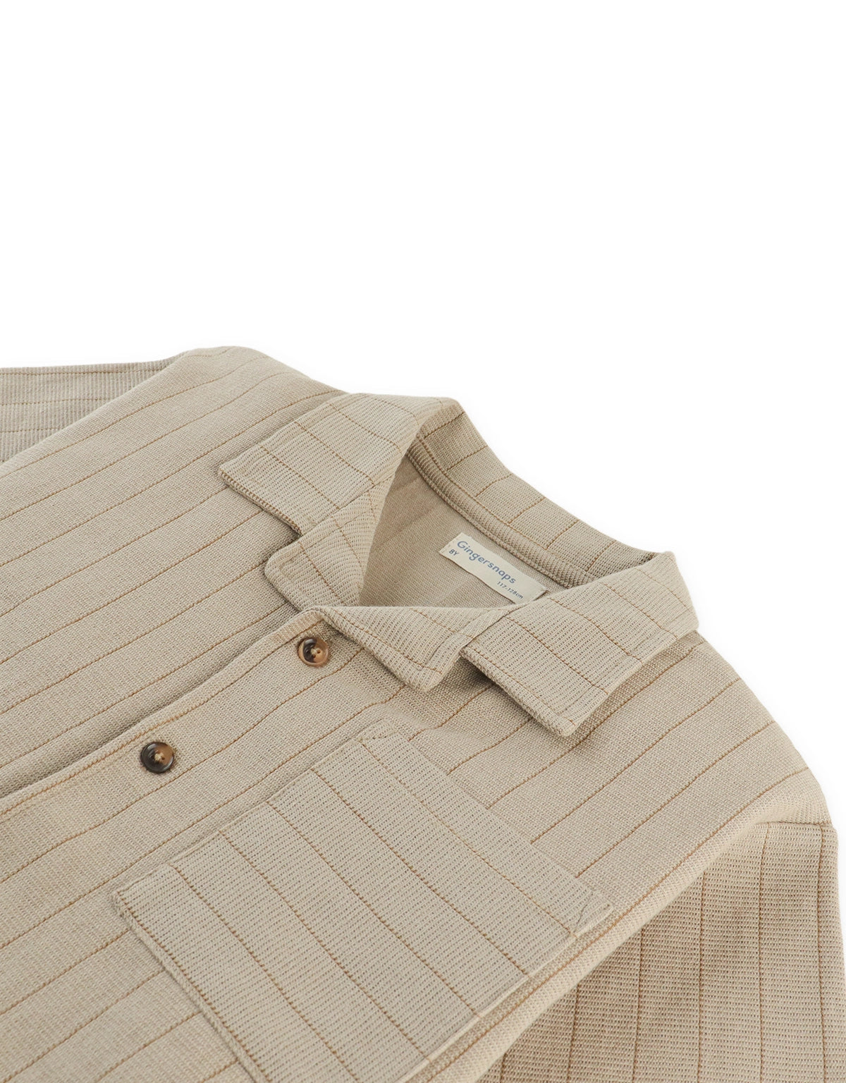Zain Striped Knit Button-Up Polo with Patch Pocket
