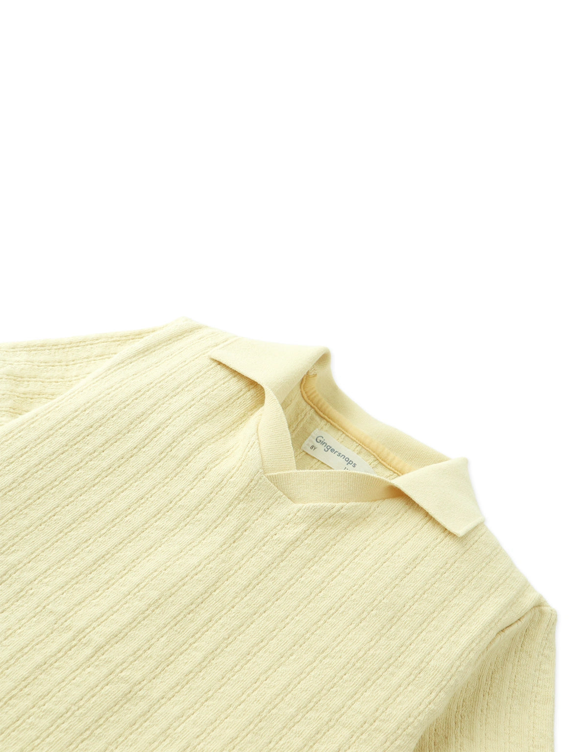 Dae Cable Knit Open-Collar Polo