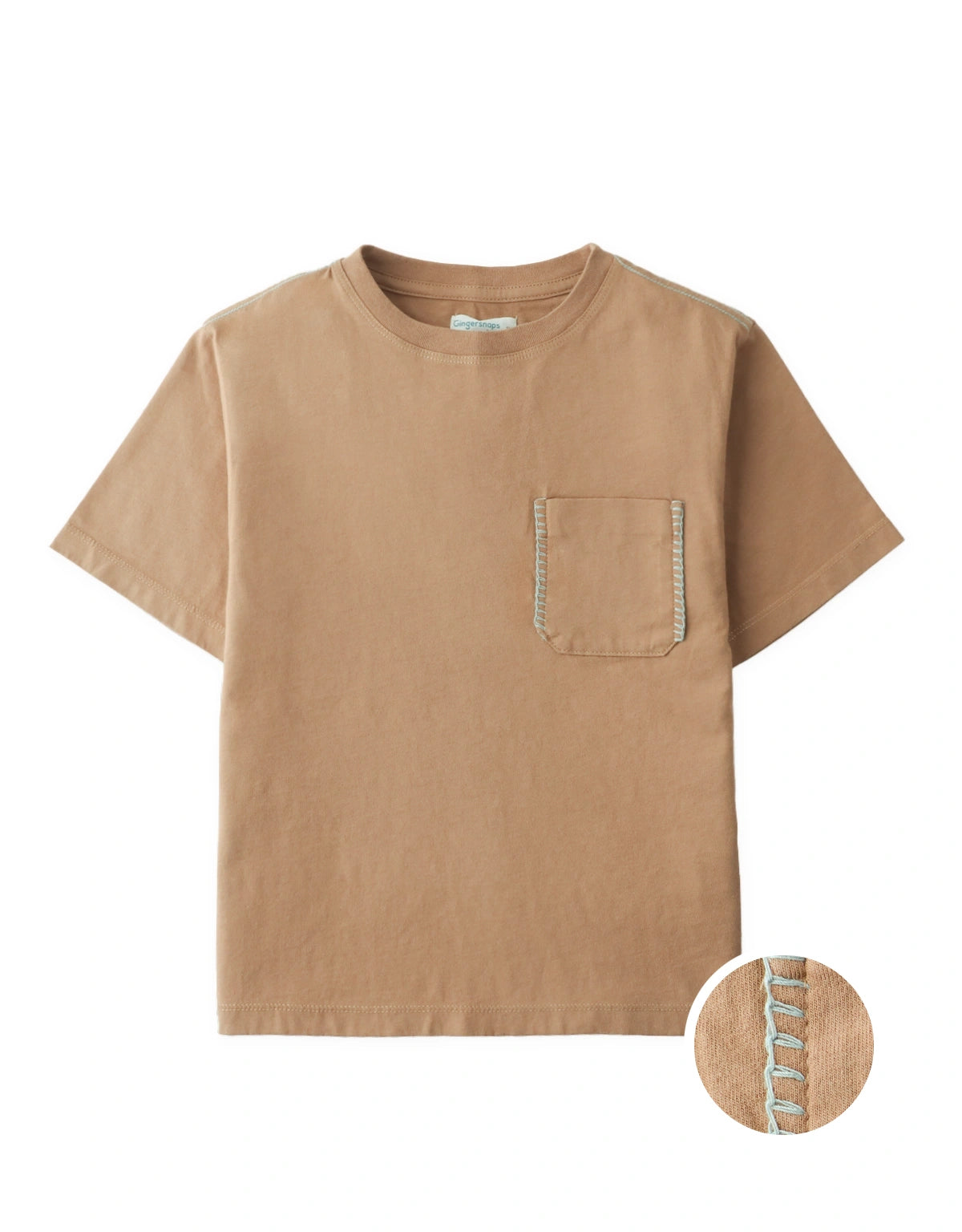 Kent Pocket Tee with Contrast Stitching