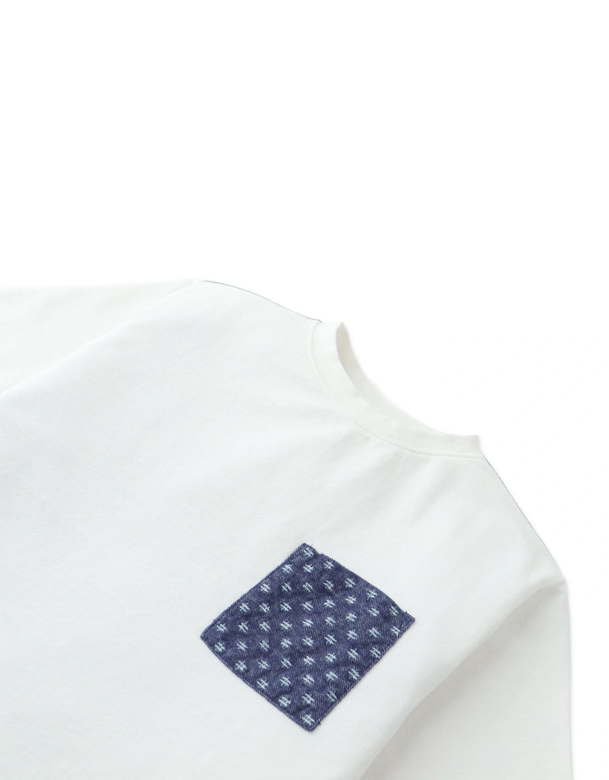 Aruto Sashiko-Inspired Patch Pocket Tee