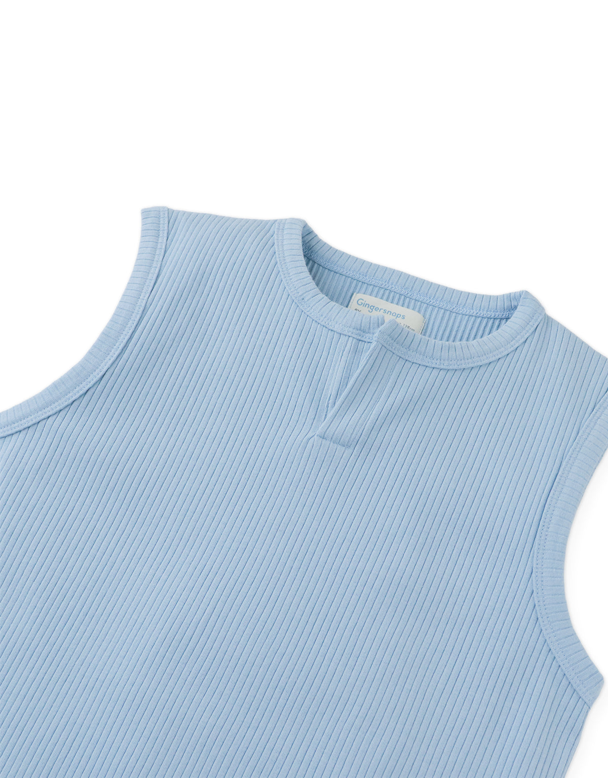 Rafael Henley Tank with Ribbed Texture