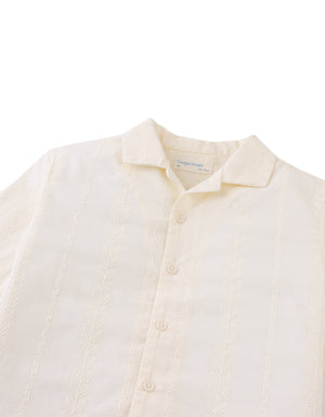 Armin Embroidered Camp Collar Shirt front view