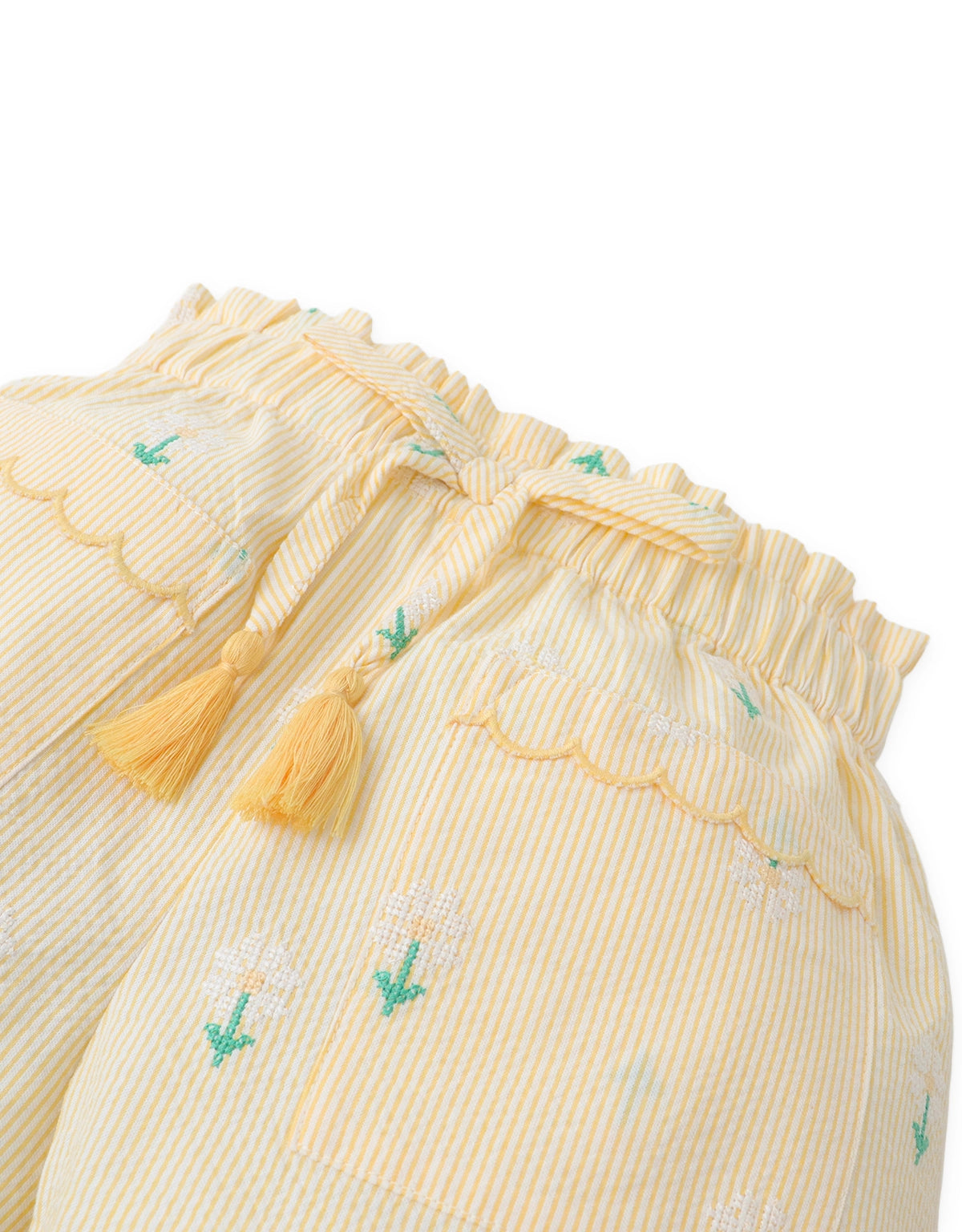 Phoebe Shorts with Daisy Embroidery