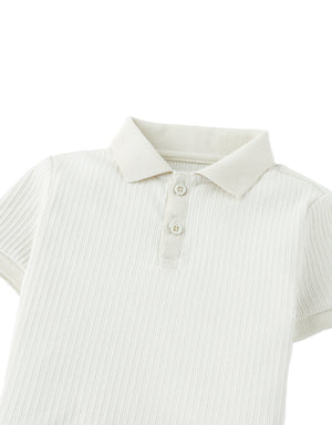 Baby Floch Polo Shirt with GG Logo Embroidery close-up detail