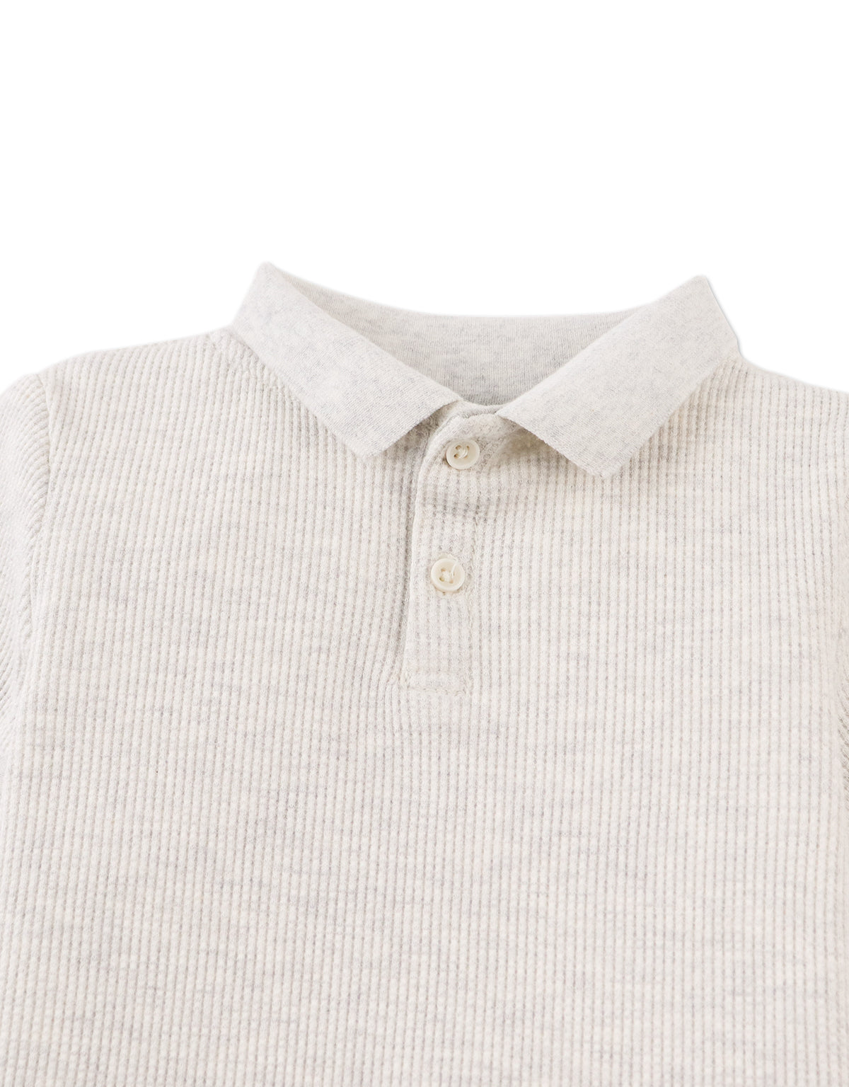 Baby Keith Waffle Knit Polo Shirt front view