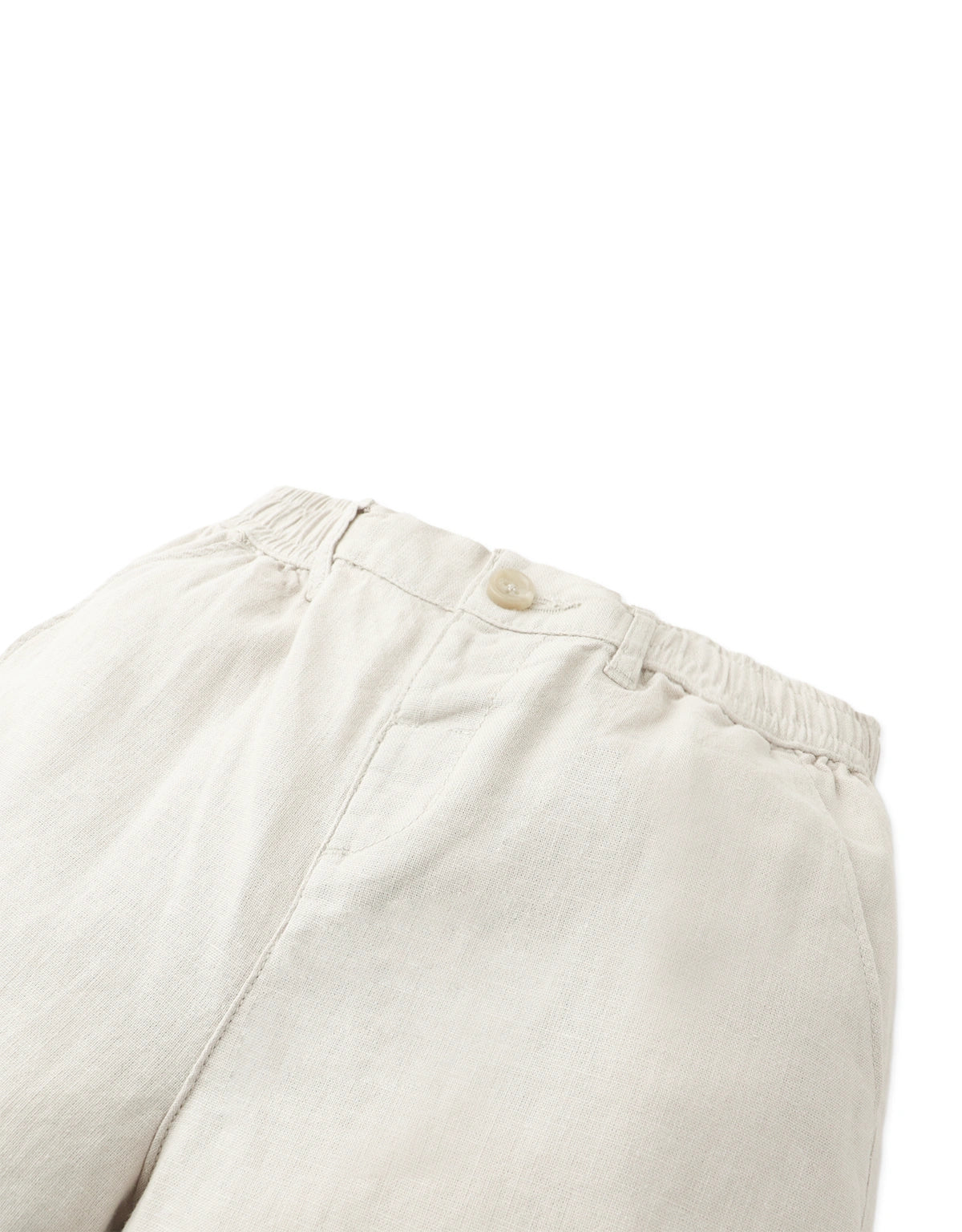 Baby Aryan Cotton-Linen Pull-On Shorts