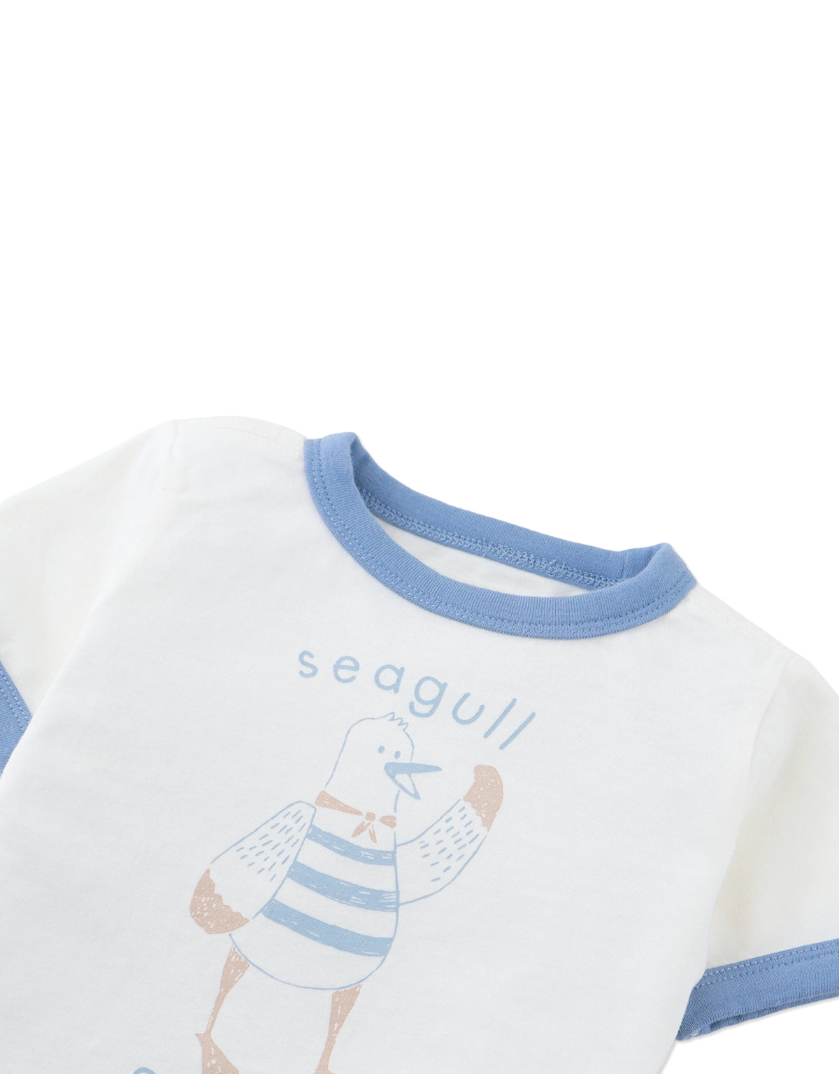 Baby Mathias Ringer Tee with Seagull Graphic