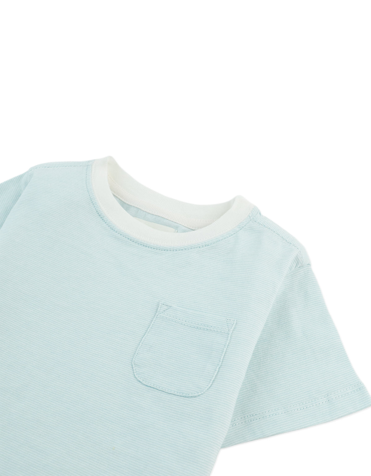Baby Adriel Pocket Tee with Micro Stripes