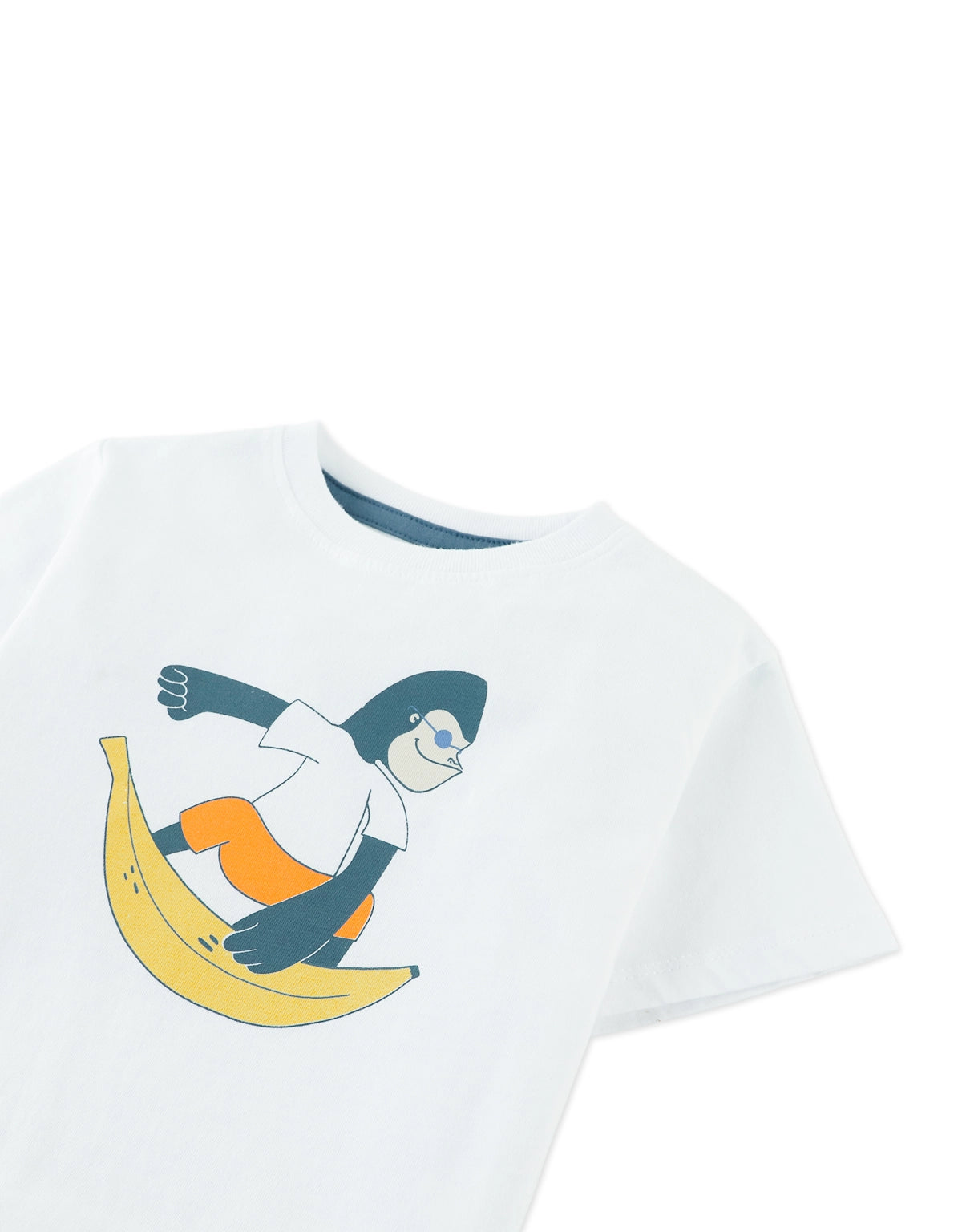 Baby Uriel Graphic Tee with Gorilla Surfer Print