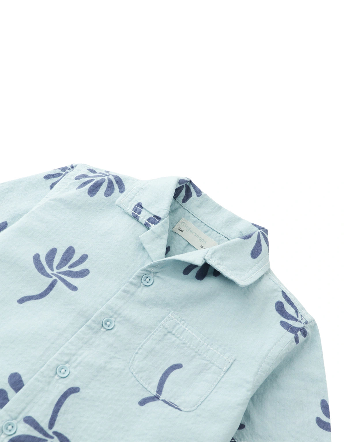 Baby Takumi Abstract Floral Seersucker Camp Shirt
