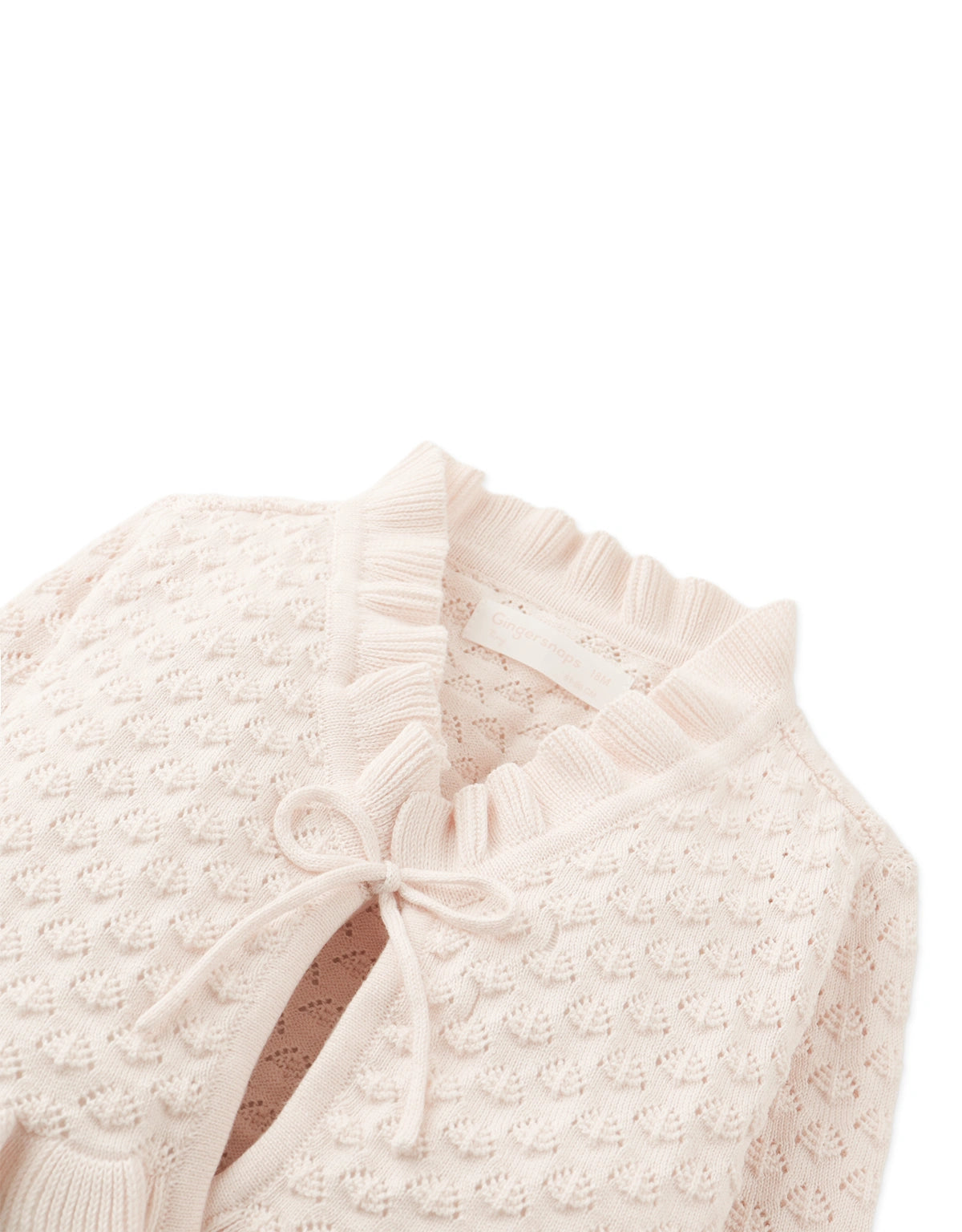 Baby Zaira Pointelle Knit Cardigan