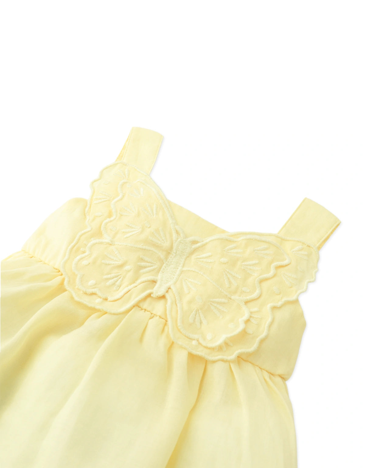 Baby Catalina Dress with Butterfly Appliqué