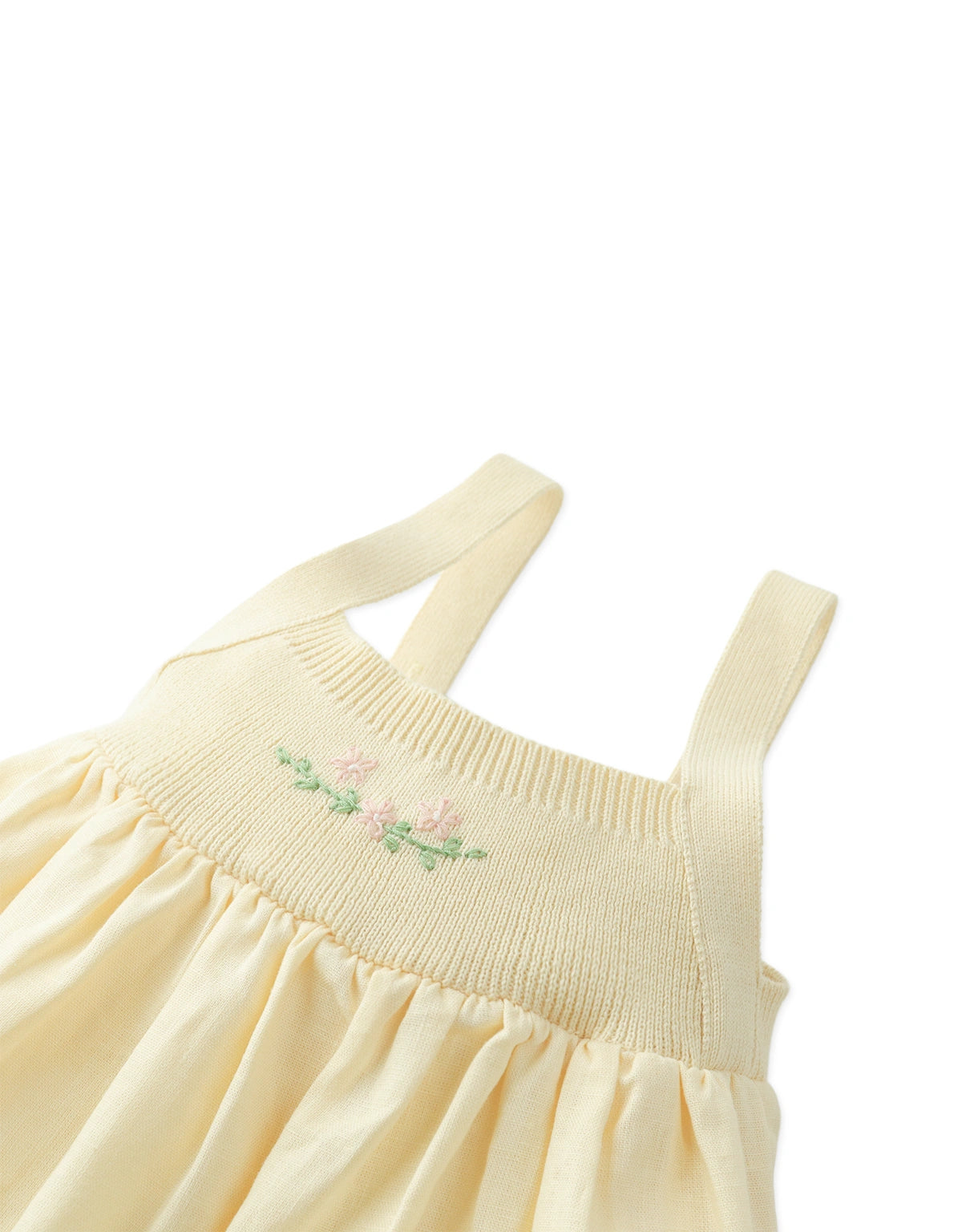 Baby Cece Embroidered Knit-Top Dress