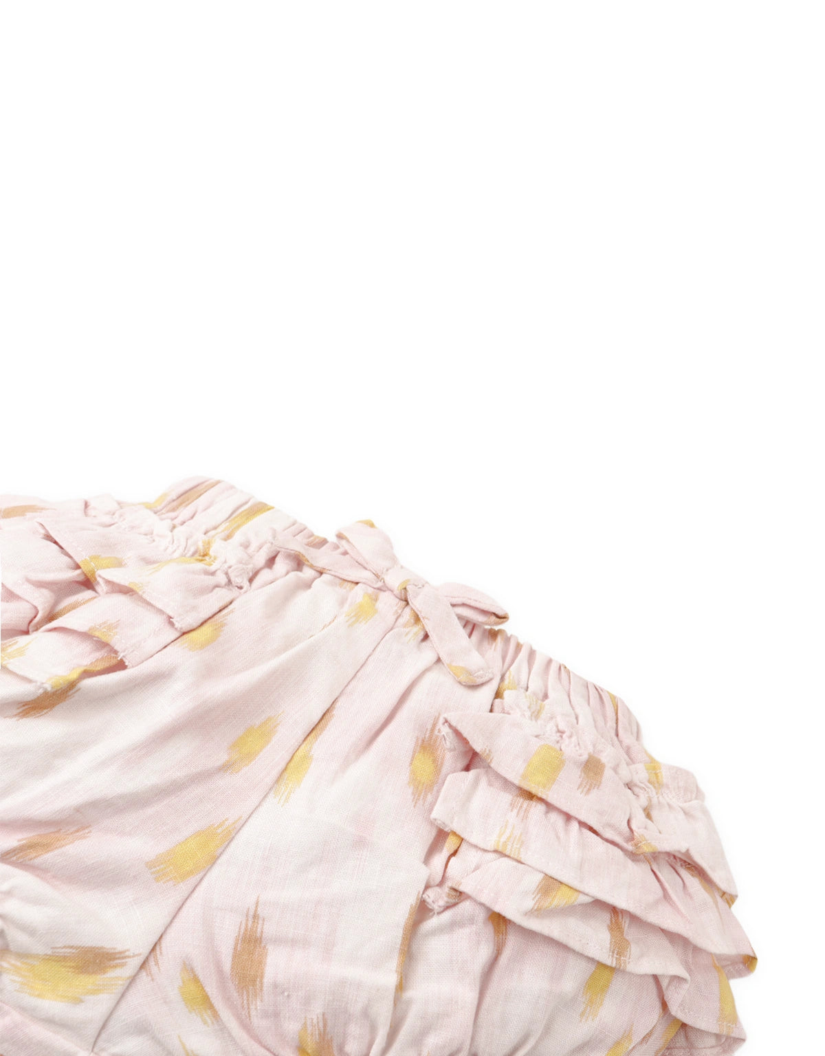 Baby Viviana Bloomers with Tiered Ruffles and Bow Appliqué