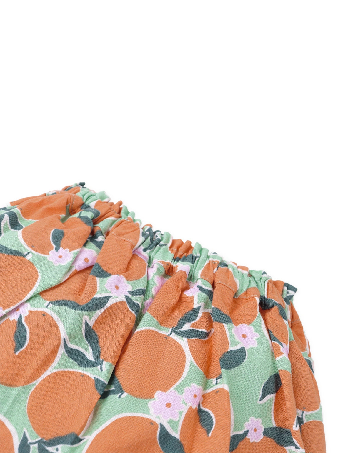 Baby Mia Bloomers with Orange Print Overskirt