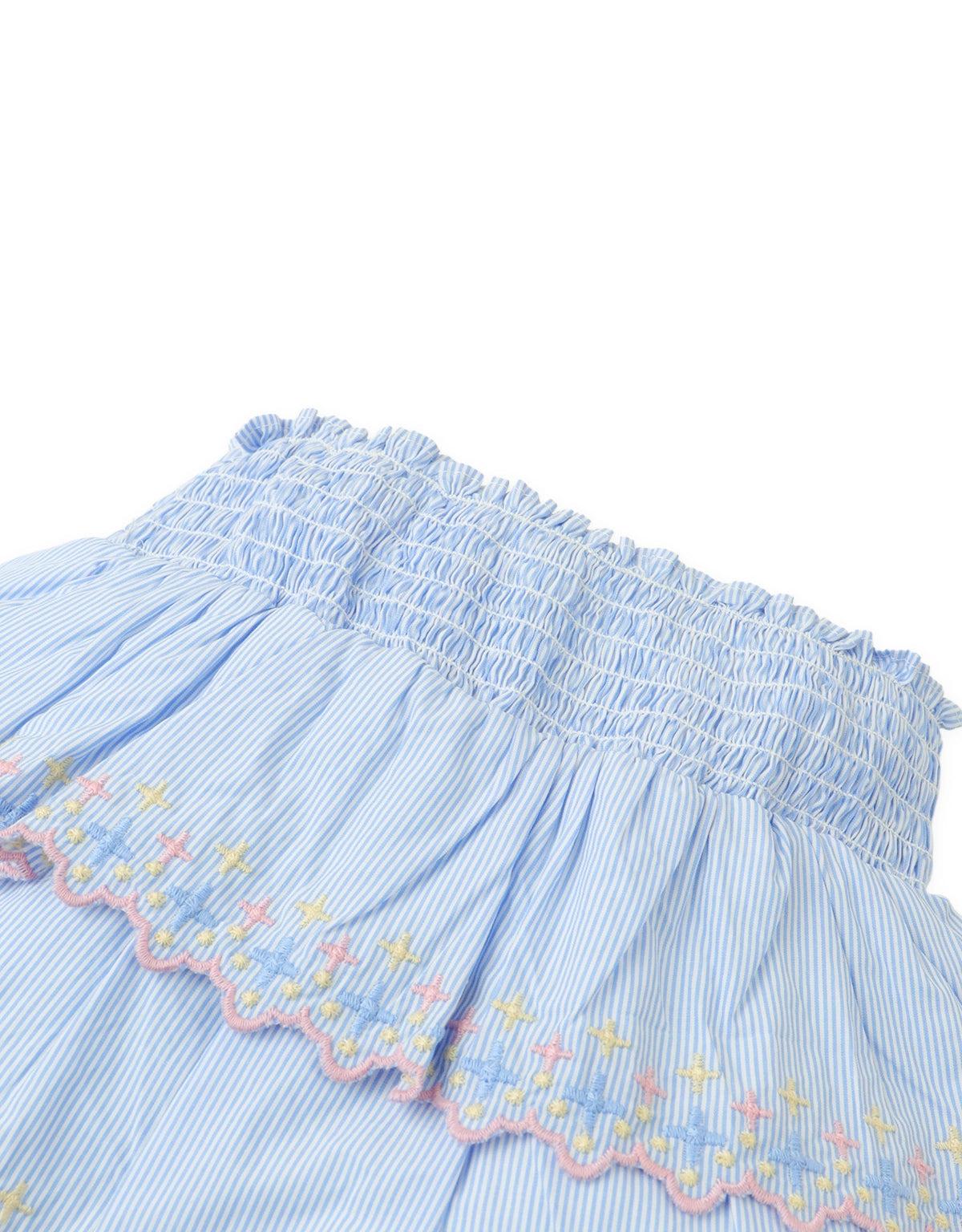 Baby Teagan Embroidered Tiered Skort