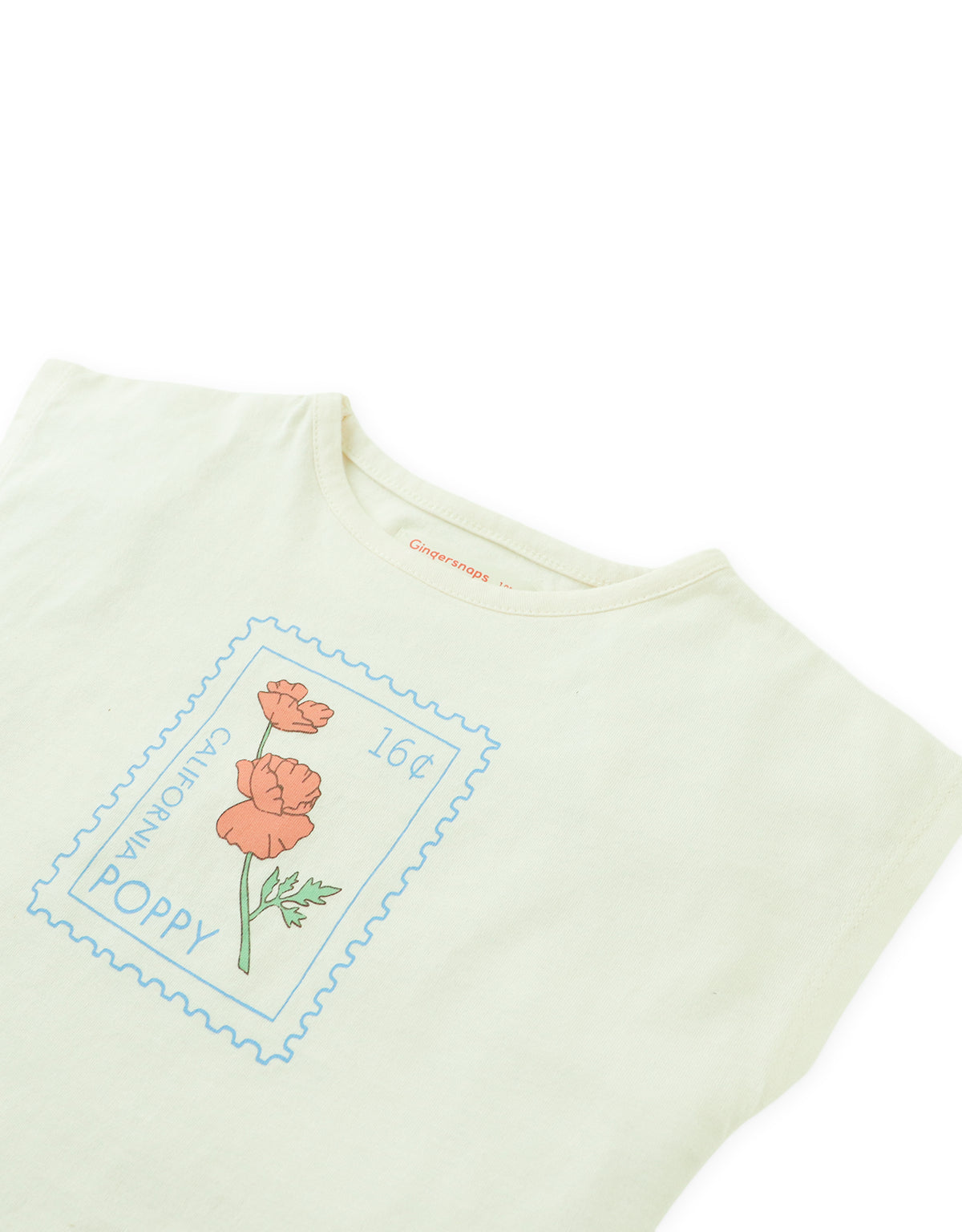 Baby Helena Graphic Tee with Flower Stamp
