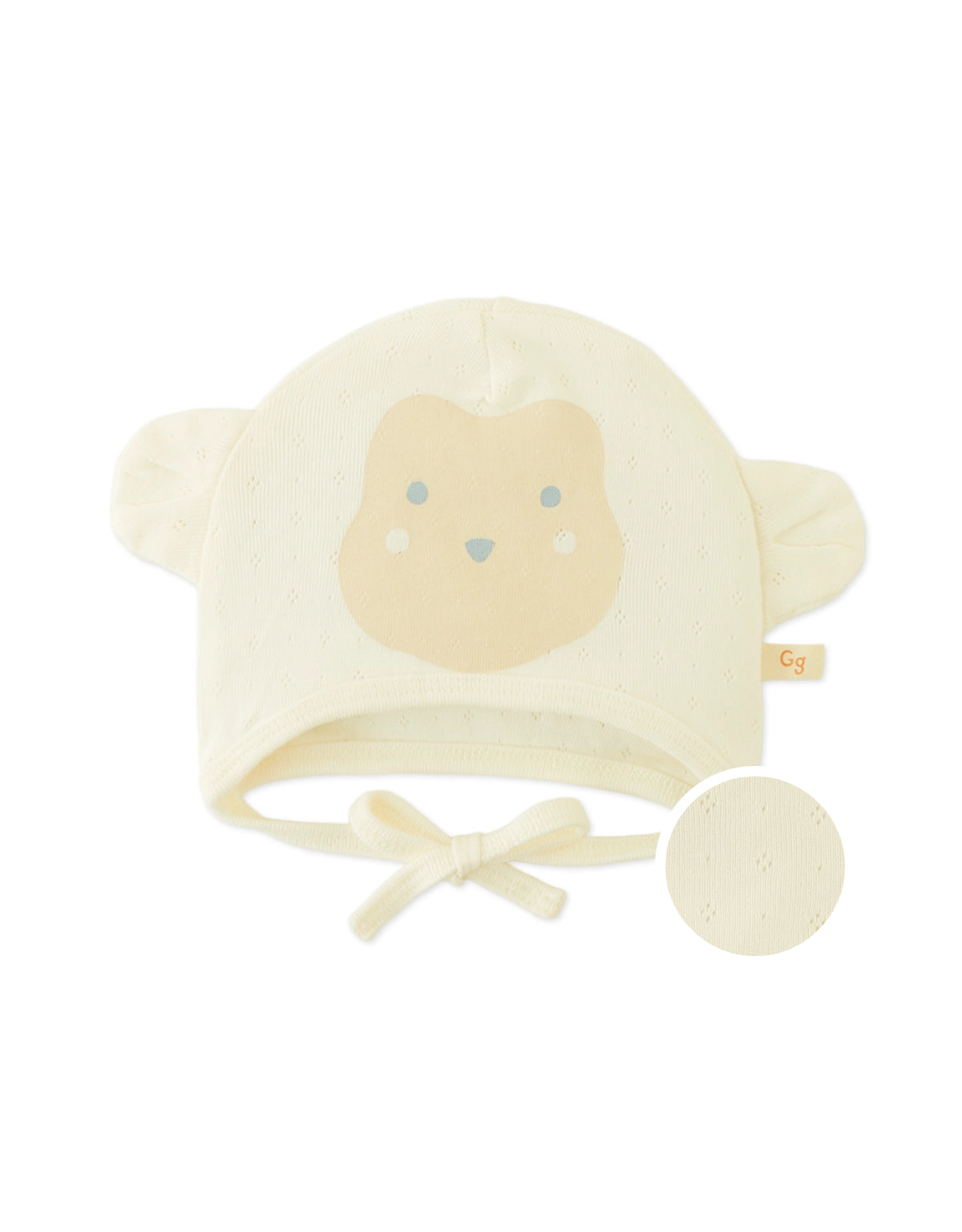 2-Piece Bonnet Set with Monkey Face Print