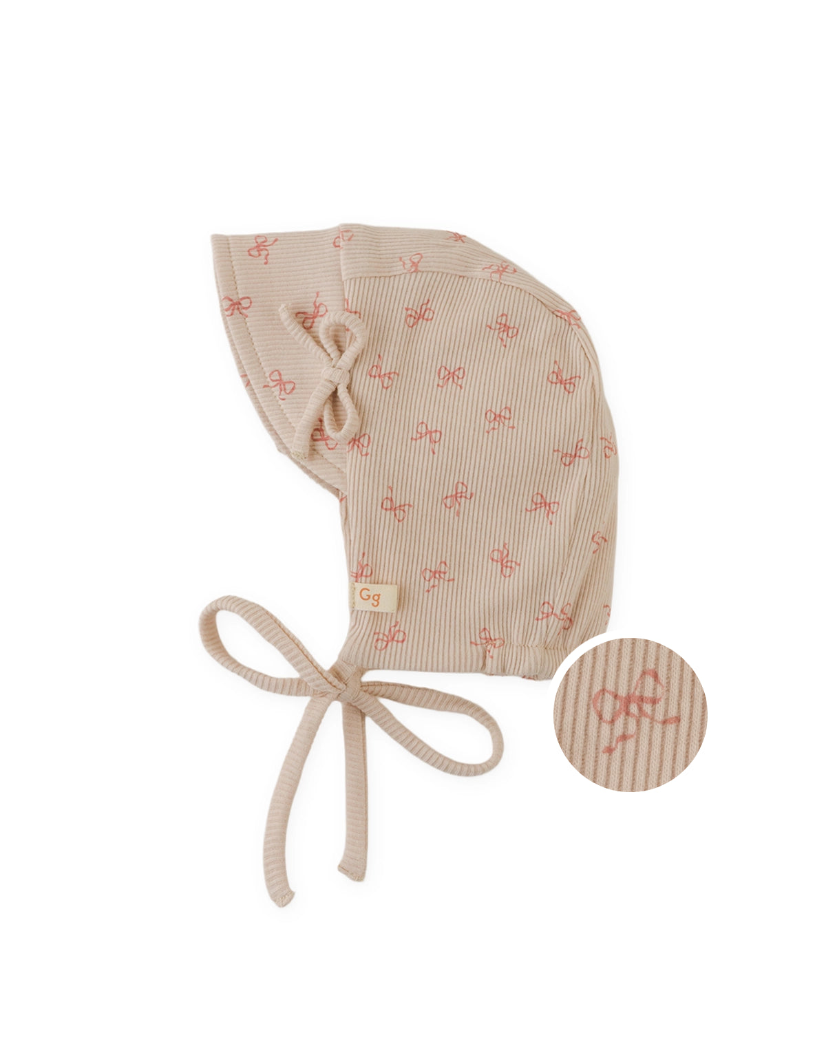 2-Piece Bonnet Set with Side Bow Details