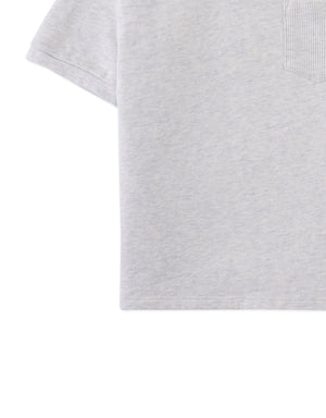 Scott French Terry Ringer Tee with Pocket close-up detail