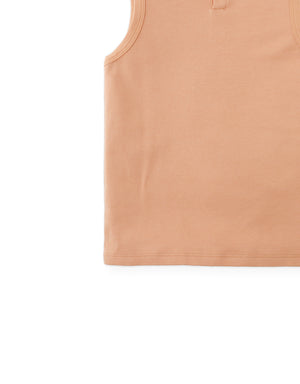 Rafael Henley Tank with Interlock Fabric style detail