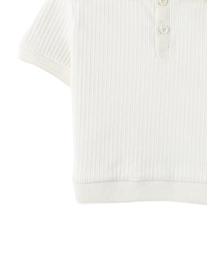 Baby Floch Polo Shirt with GG Logo Embroidery fabric and fit detail