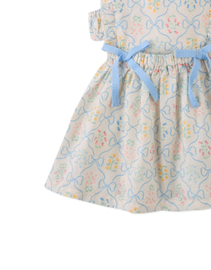 Baby Kelsea Dress with Bows & Detachable Bodice Top style detail