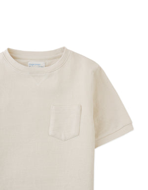 Scott French Terry Ringer Tee with Pocket close-up detail