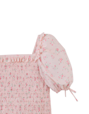 Priscilla Smocked Top with Puff Sleeves outfit styling