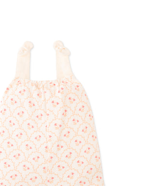 Baby Ramona Thick Jersey Playsuit with Bows close-up detail