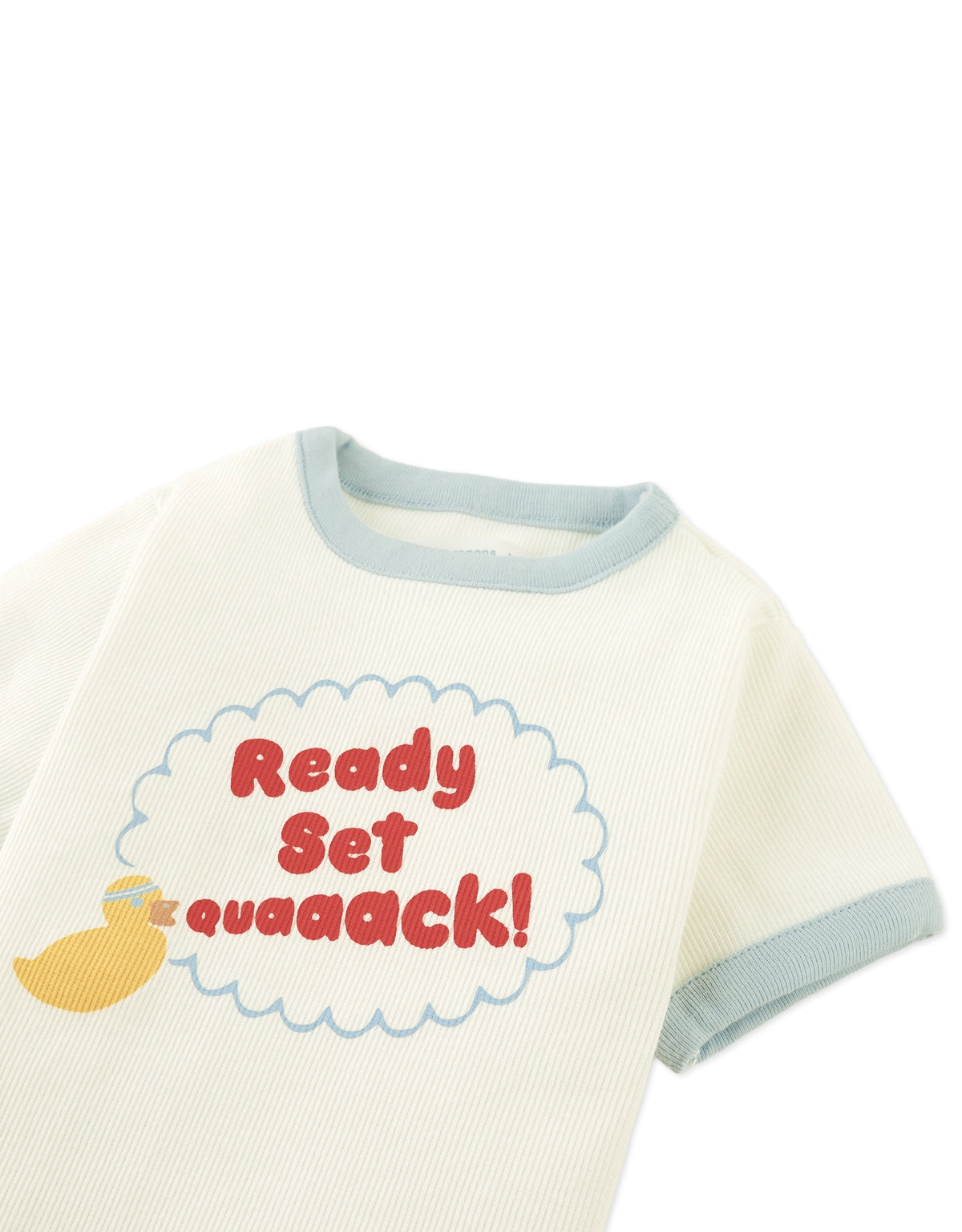 Baby Gaia Ringer Tee with Duck Print