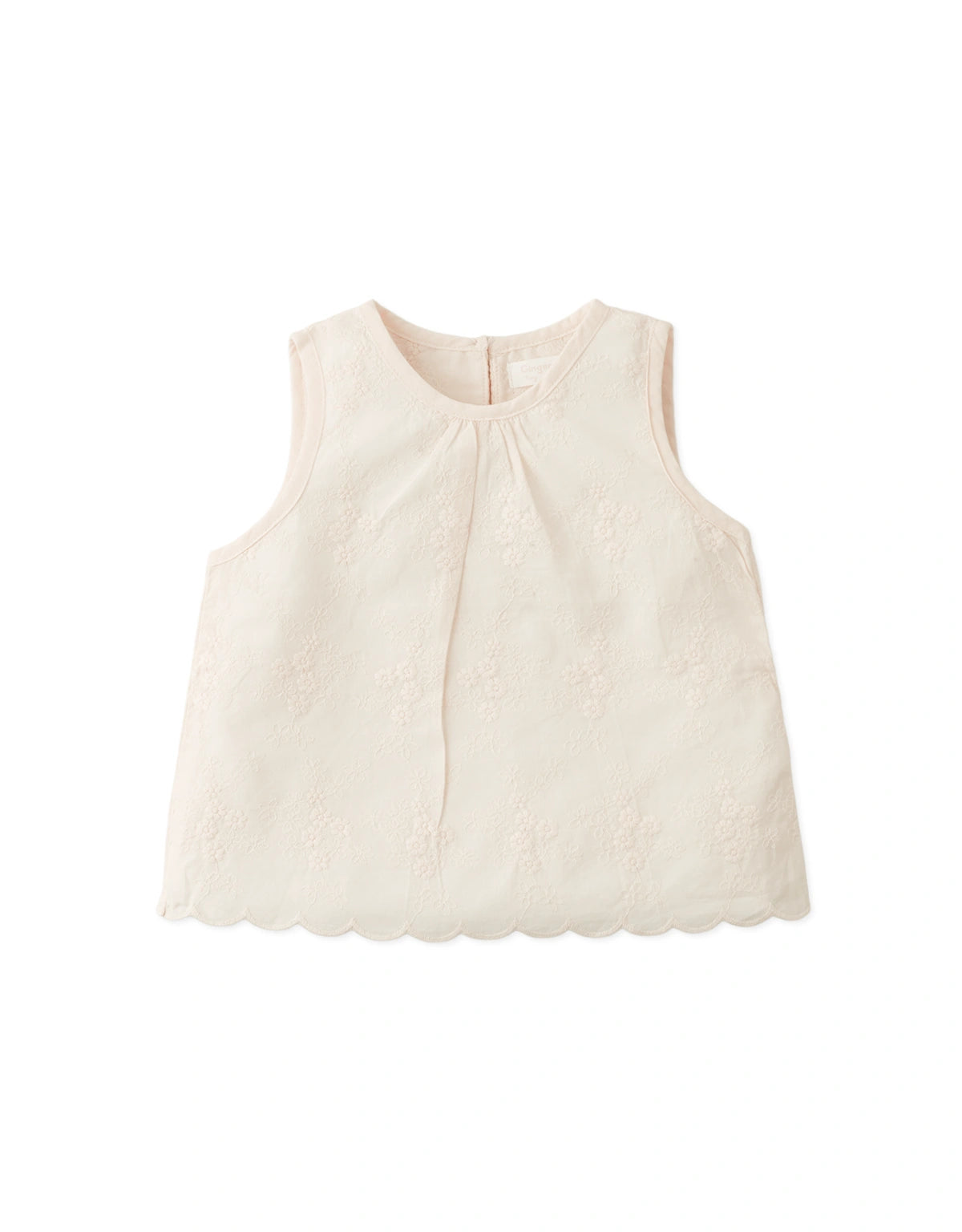 Baby Eula Embroidered Sleeveless Top and Pants Set