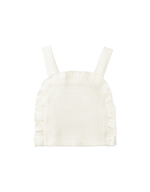 Baby Erica Ruffled Top & Printed Shorts Set front view
