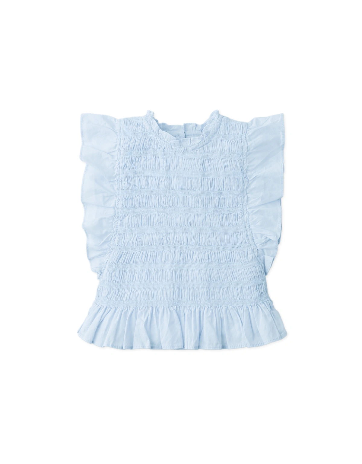 Baby Genevieve Smocked Blouse and Floral Ruffled Shorts Set