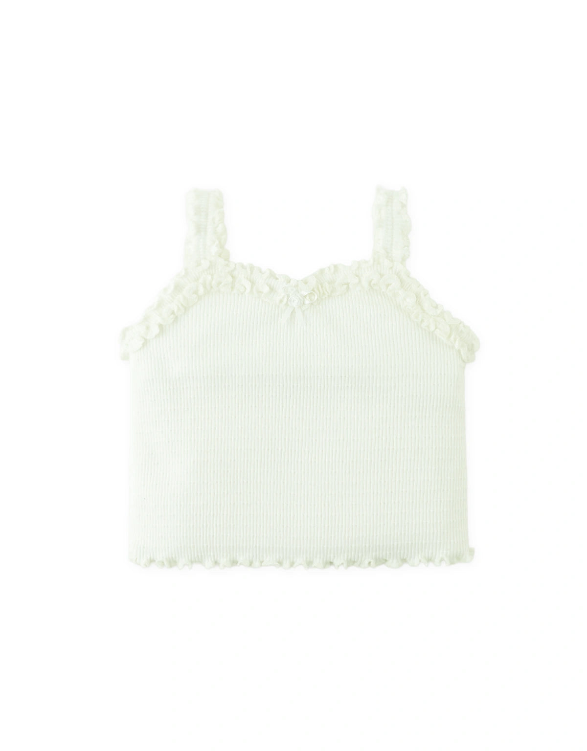 Baby Monica Ruffled Shorts Set with Rosette Appliqué