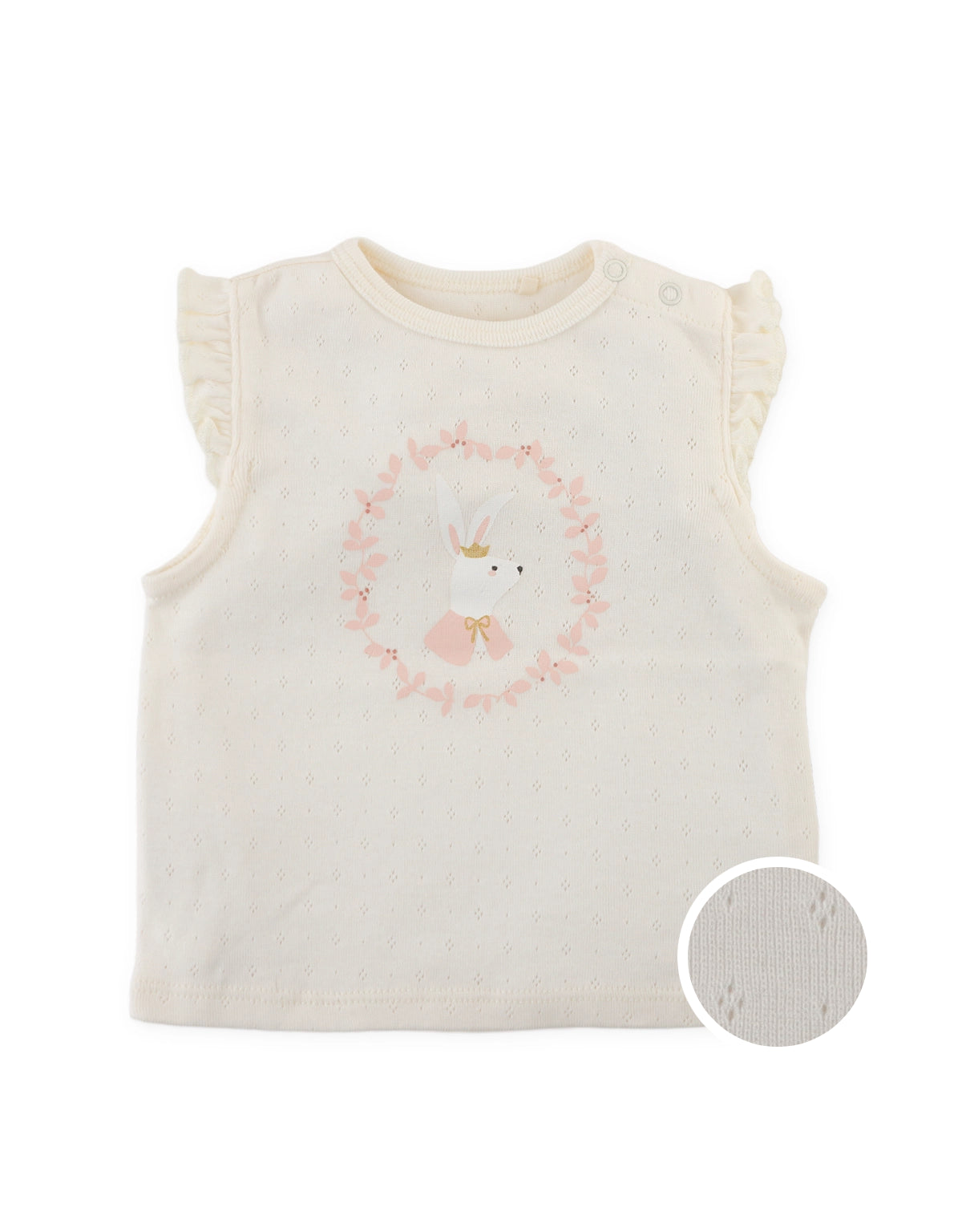 Ruffle-Sleeve Bunny Top and Pants Set