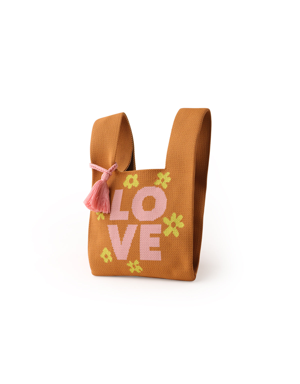 GIRLS KNITTED BAG WITH INTARSIA