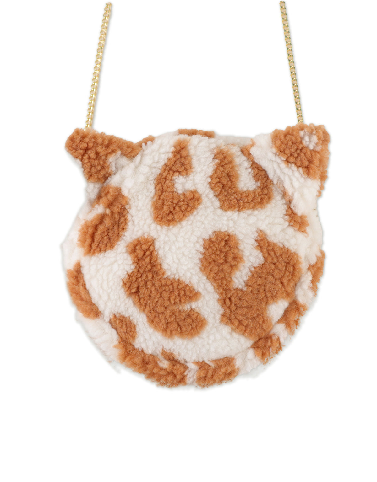 Girls Sherpa Round Sling Bag front view
