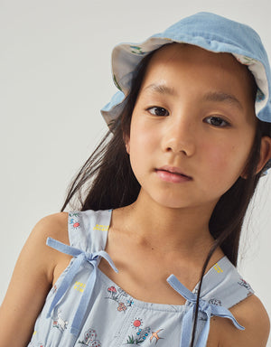 Vale Reversible Bucket Hat With Ruffled Brim product photo