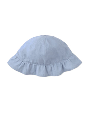 Vale Reversible Bucket Hat With Ruffled Brim fabric and fit detail